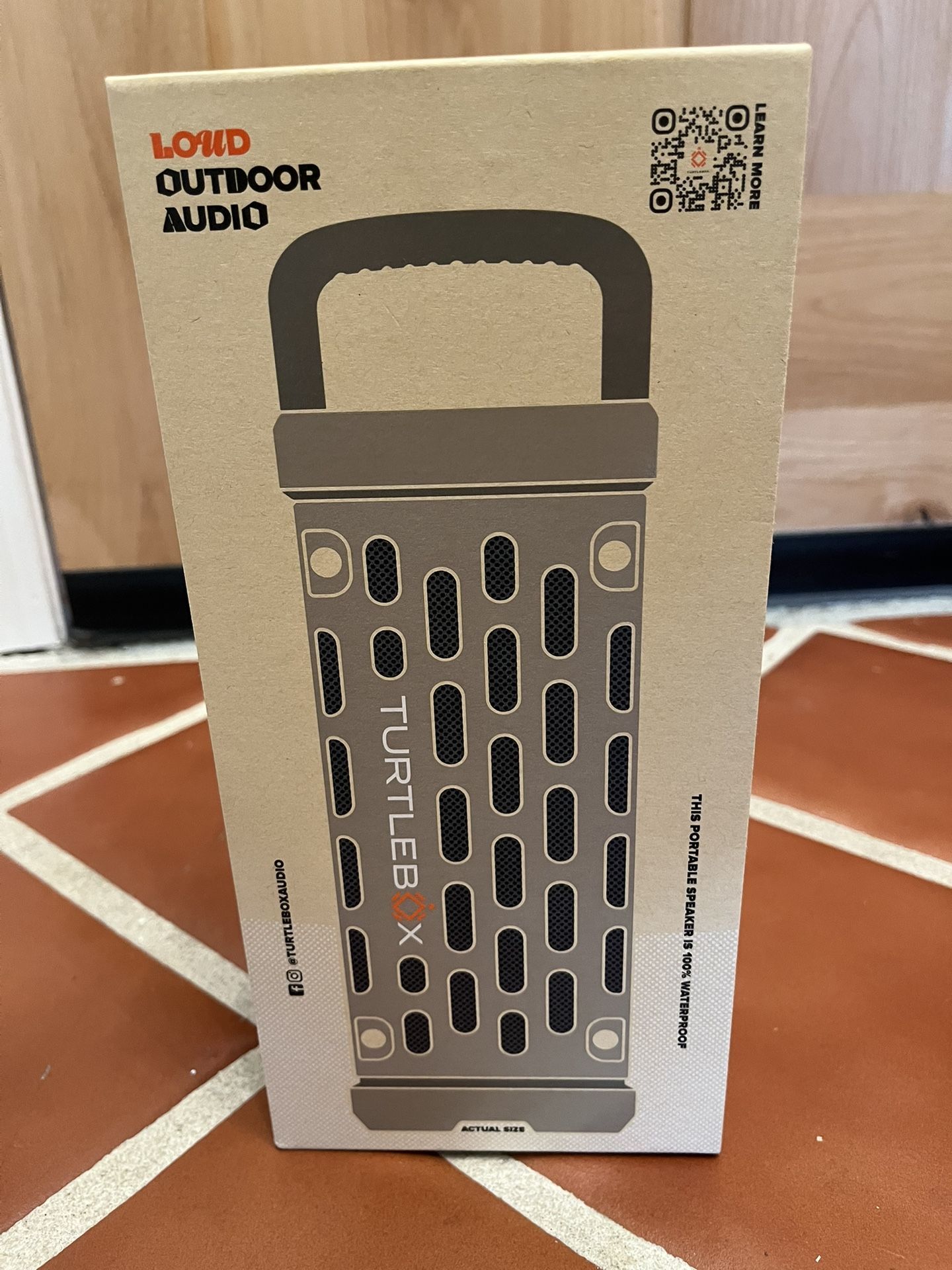 Turtlebox (Tan) Loud Outdoor Audio Speaker
