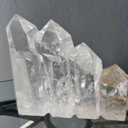 Clear Stone With Citrine 