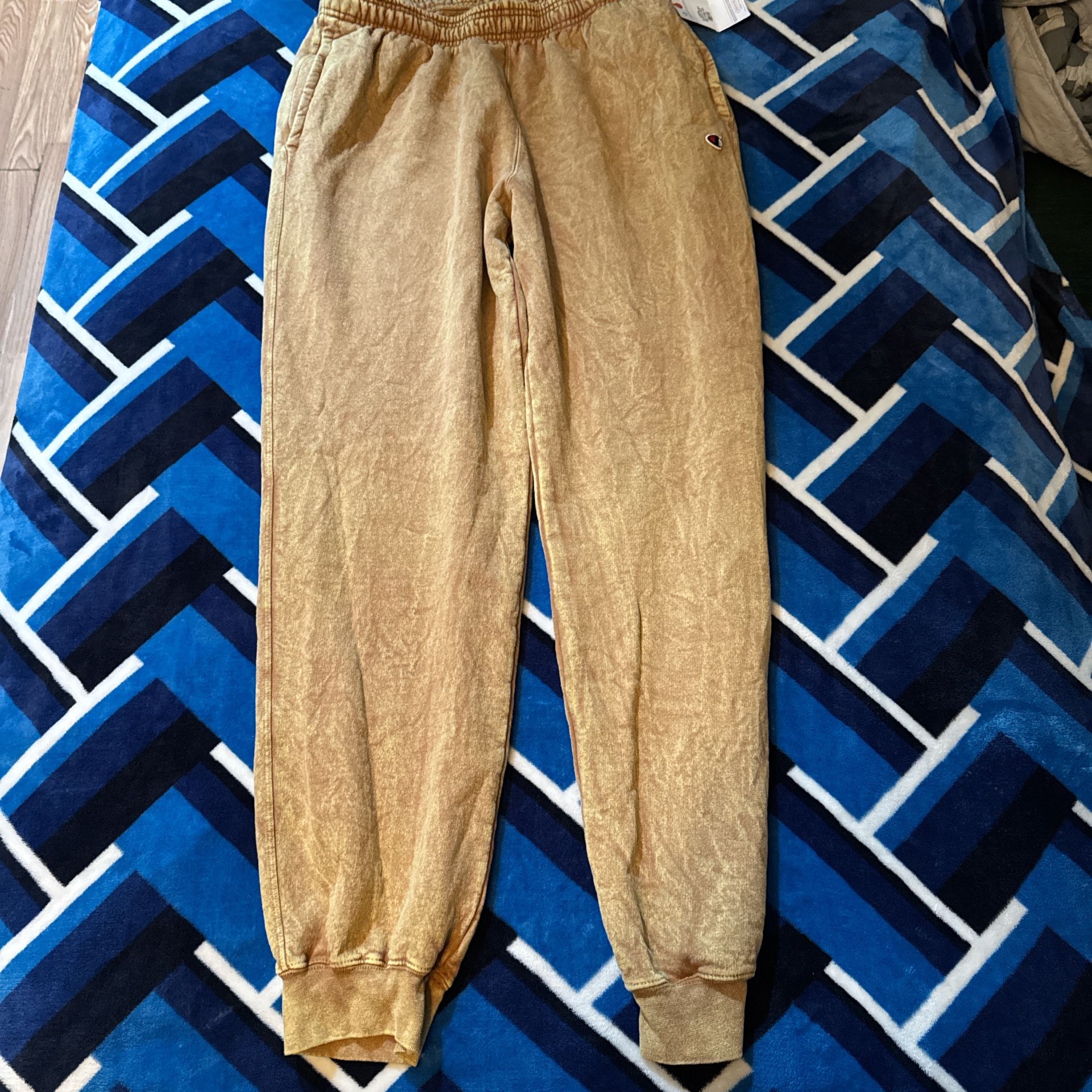 Champion Sweats Yellow/brownish Acid Wash