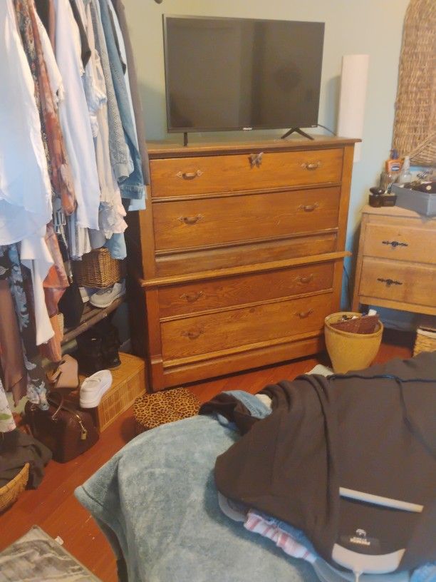 Four Drawer Antique Cabinet Solid Wood