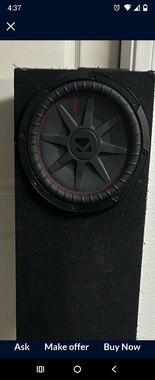 Two 12 Inch Kicker Rt 1000 Watts 500 Rms