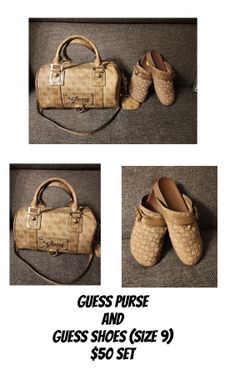 GUESS PURSE AND SHOES