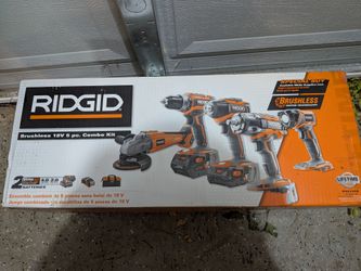 Pending: Ridgid drill, impact driver, angle grinder set