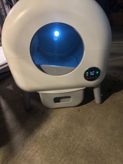 Cumrige Self Cleaning Litter Box, Large Capacity Automatic Cat Litter Box Self Cleaning for Cats, App Control,Safety Protection, 2