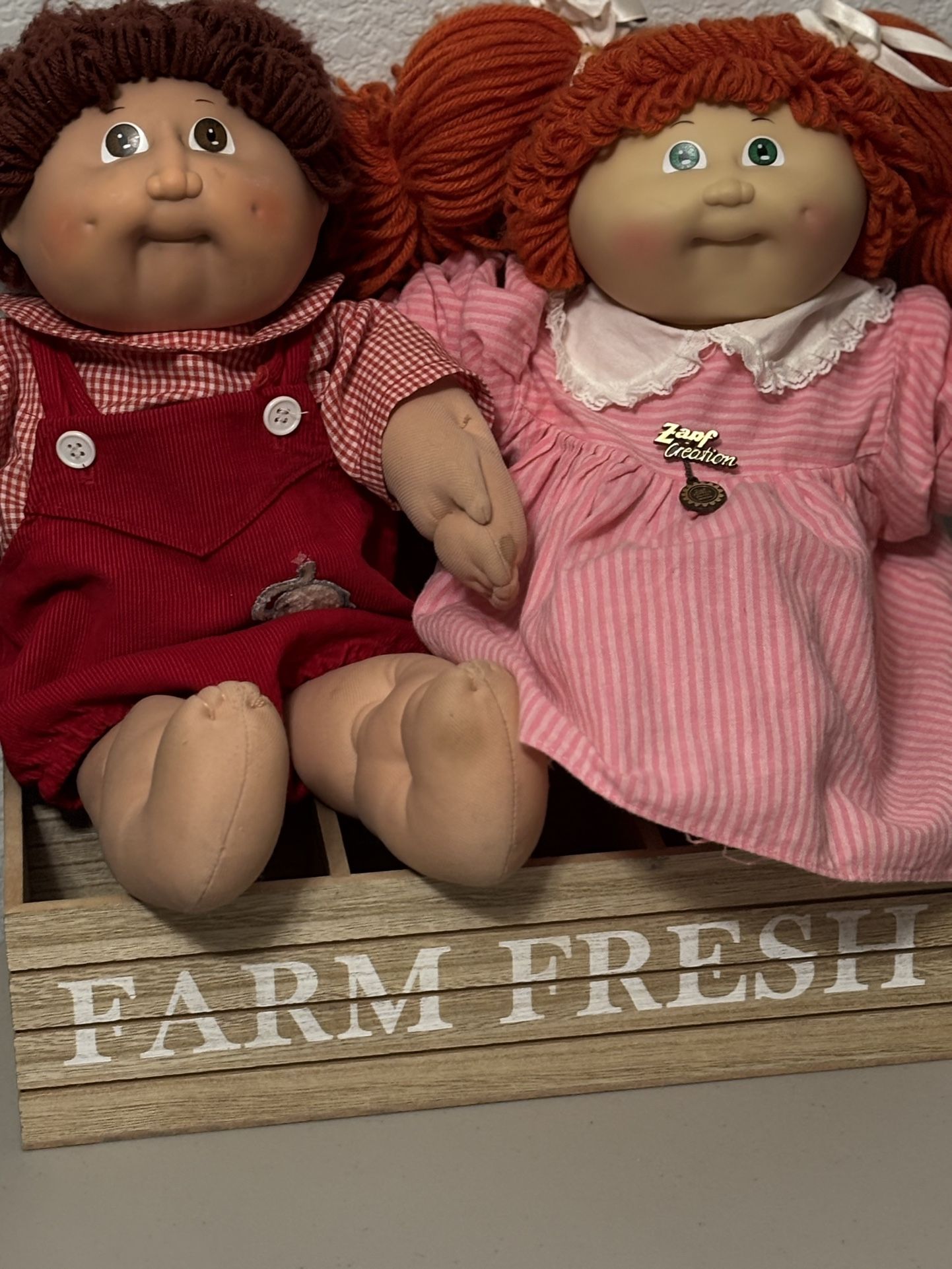 Vintage Cabbage Patch Boy And Girl $45 For Both Or $30 For One Doll
