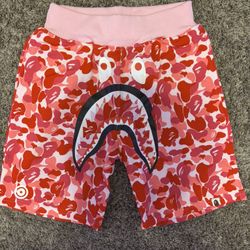 Large Pink Camo BAPE Shorts