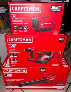 Craftsman multi purpose inflator , axial blower, and 2 tool combo kit