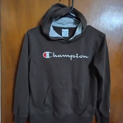 Boys Chocolate Color Sweatshirt Hoodie Size 10-12 Medium 