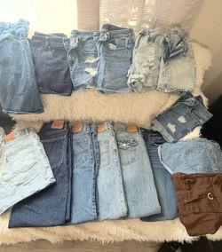 Pantalones de mesclilla shorts y faldas