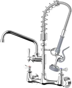 Tolsuny
21 Inch Commercial Sink Faucet with Upgraded Grey Spray Head
