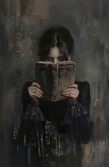 Haitunone Victorian Feminine Reading Wall Art Dark Academia Moody Books Poster Antique Oil Painting Canvas Prints for Book Lover Gifts Bedroom Gallery