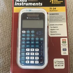 New TI-34 Scientific Calculator 