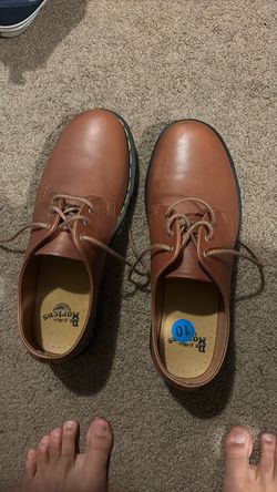 Dr. Martens AirWair Tan Leather Oxford Shoes Size 10