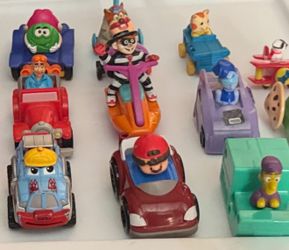 Little characters in cars