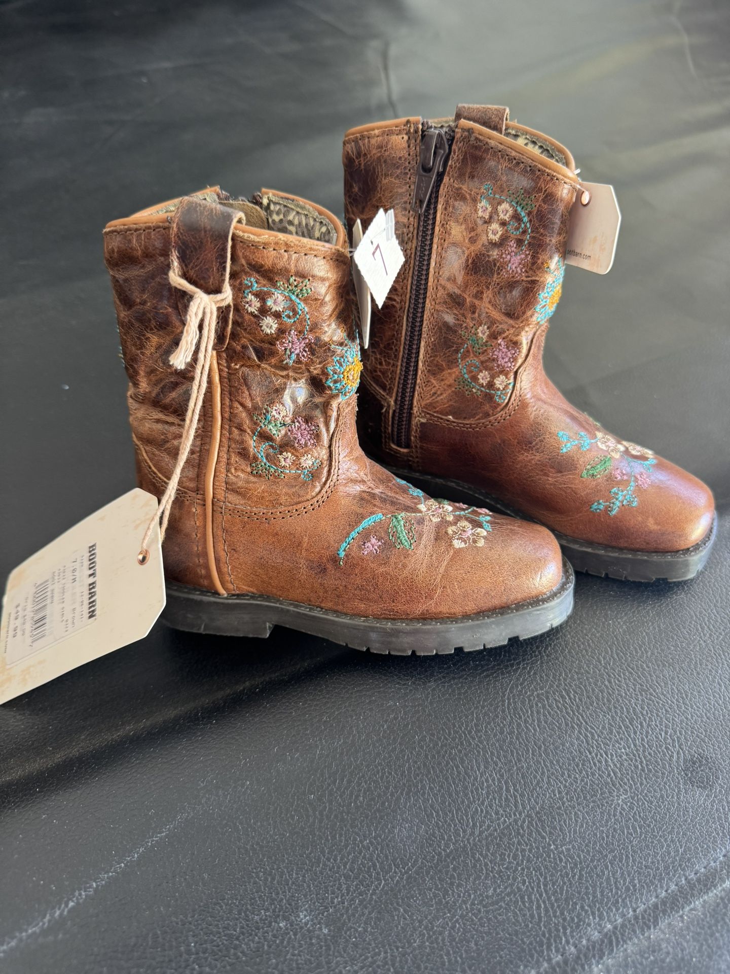 SHYANNE TODDLER GIRLS' FLORAL WESTERN BOOTS - SQUARE TOE FROM BOOT BARN NEW WITH TAGS NWT