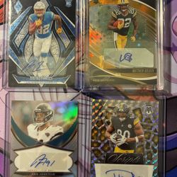 NFL Rookie Auto Lot 4 Cards