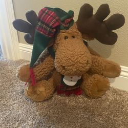Santa Moose Stuff Animal