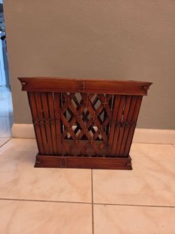 Bamboo Magazine Rack