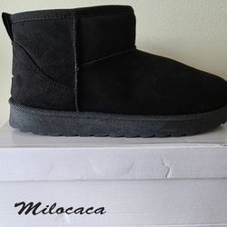 Milocaca Black Boots (MC-2406) - Men's 9 - Brand New
