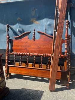Queen bed frame and dresser