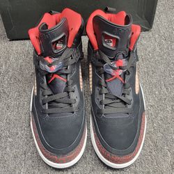 Nike Air Jordan Spizike 'Bred' Black University Red Mens Shoes Size 11.5