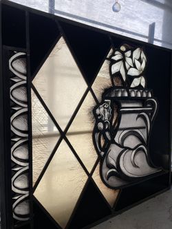 Lion Window Glass Mosaic