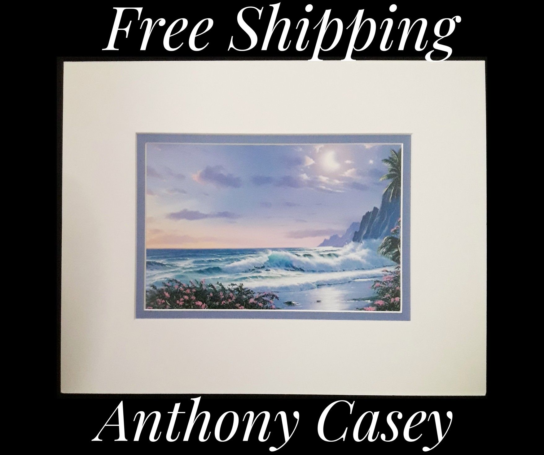 Anthony Casey, 11" x 14" Fine Art Calender Print. Mounted on Acid Free Foam Core. Double Matted on Acid Free Matt Board