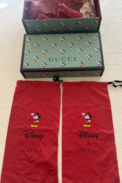 Gucci x Disney Shoe Box With Red Dust Bags