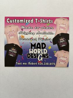 Custom Birthday T-Shirts For The Family 