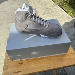 Retro Air Jordan 5 Wolf Grey Size 10
