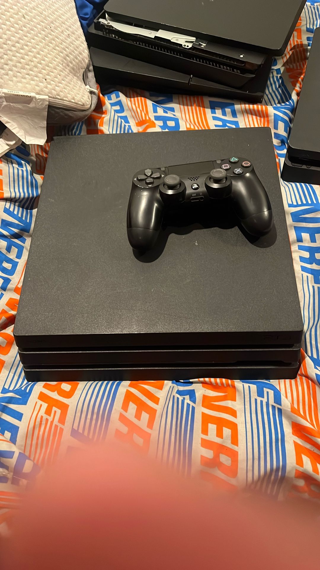 PS4 PRO 1TB WITH CONTROLLER AND WIRES!