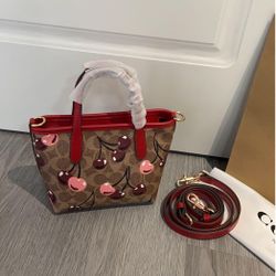 Coach Cherry Mini City Mini Tote CY737