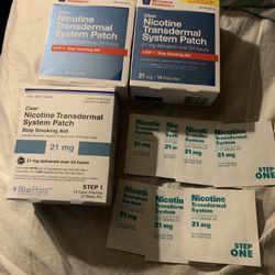 3 BRAND NEW BOXES OF NICOTINE PATCHES 