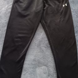 Men's Under Armour Fleece Jogger Sweatpants Brand Logo On Left Leg w/ Drawstring Waistband 