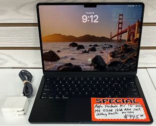 Apple MacBook Air 13” 2025 M4 512GB 16GB RAM 100% Battery Health