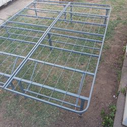 Basic Foldable Metal Platform Bed  79" X 58" X 24' For $65