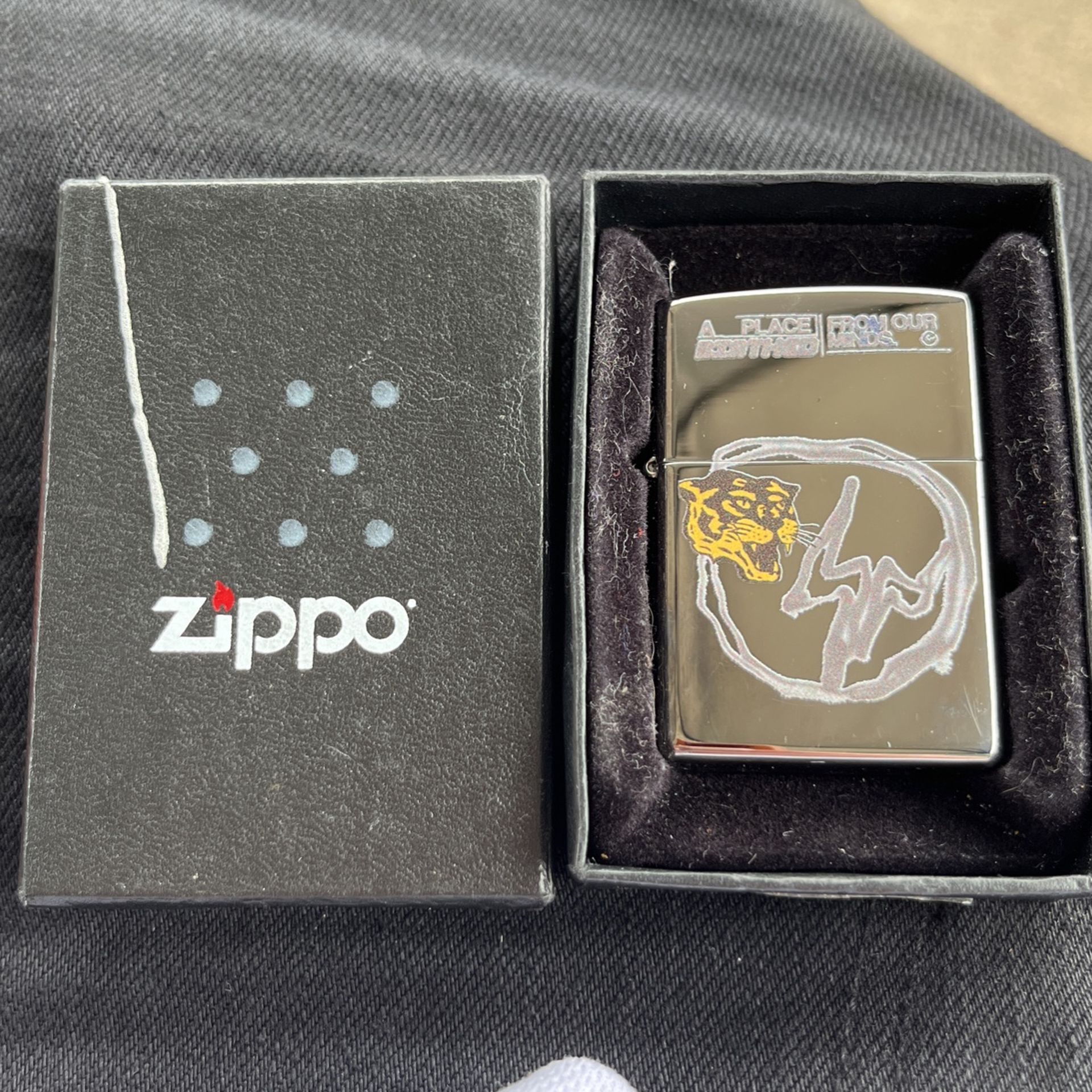 Travis Scott Cactus Jack For Fragment From Our Minds Zippo In Hand Fast Shipping