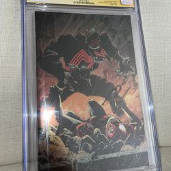 VENOM #3 CGC 9.8 NYCC FOIL VIRGIN VARIANT - 1ST KNULL- Signed by DONNY CATES 12/24 ASM #316 Homage