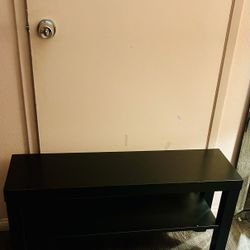 IKEA LACK Small / Narrow TV Stand / Console Table – Black 35⅜”x10¼”x17¾”