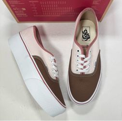 Vans Authentic Stackform Platform Earthy Blocking Multi Color Sneakers Women 9.5