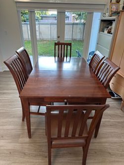 High top brown dining set