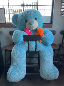 Big blue teddy bear 65 inch GOOD CONDITION