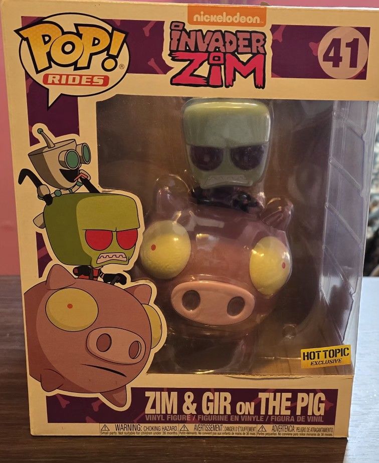 Funko Pop Invader Zim & Gir On The Pig