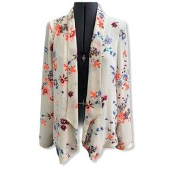 Sheer Floral Blazer
