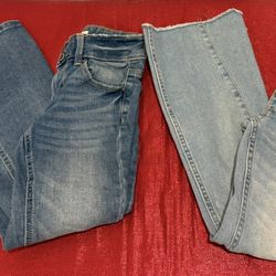 Set of 2 Girls Bell Bottom Jeans - kids size 7 - Simi Valley