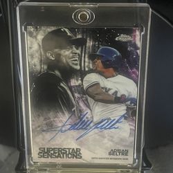 Signed 2018 TOPPS CHROME SUPERSTAR SENSATIONS AUTOGRAPHS AB ADRIAN BELTRE