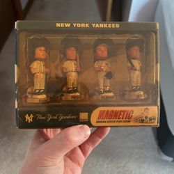 New York Yankees Magnetic Hanging Display Plate Inside Mini Bobs 