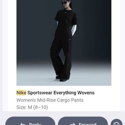 Women's Mid Rise Cargo Pants 