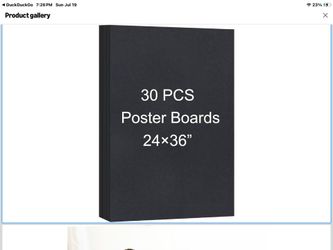 Black Poster Board. 24”x 36”
