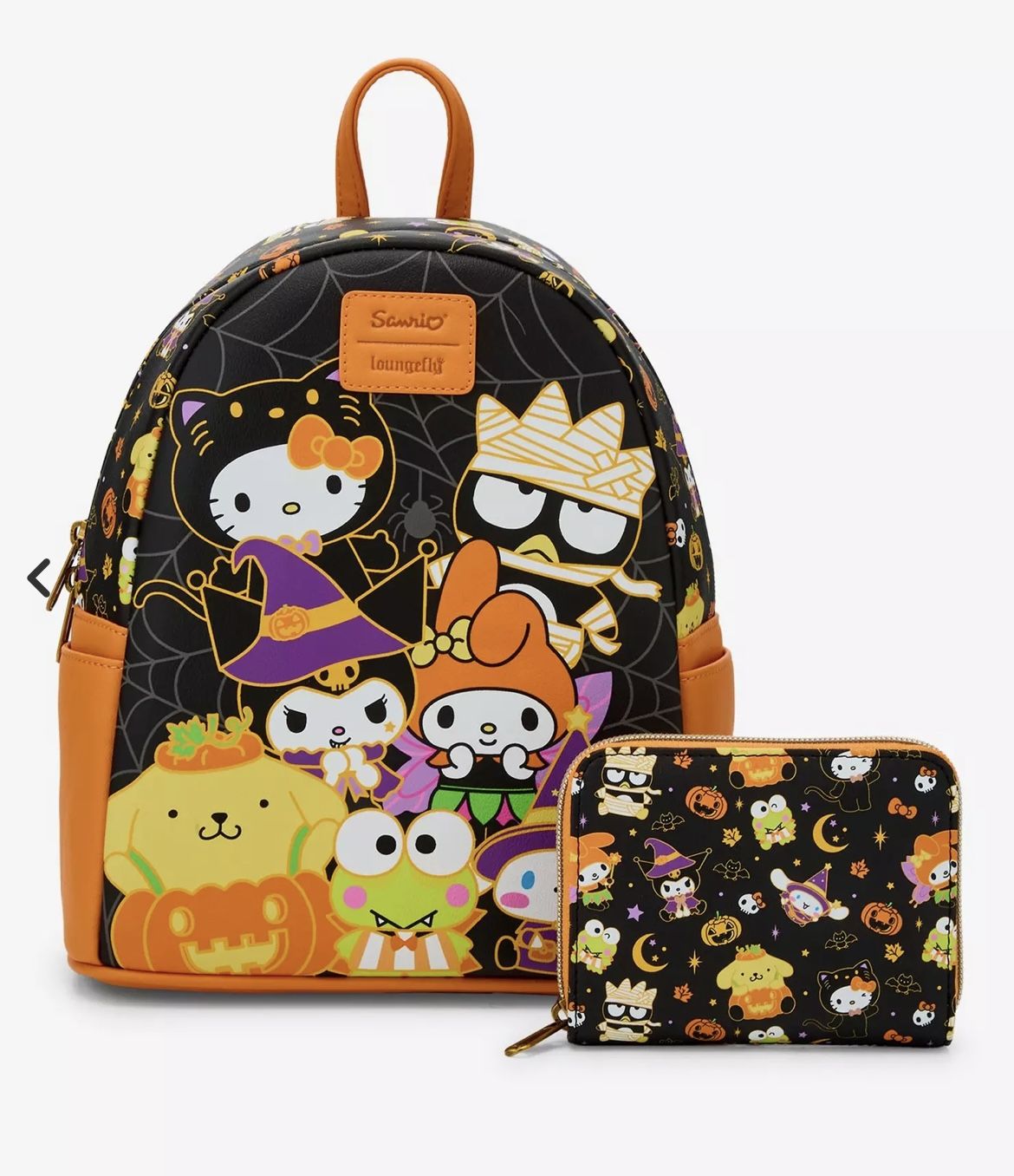 Loungefly Hello Kitty And Friends Halloween Mini Zipper Wallet